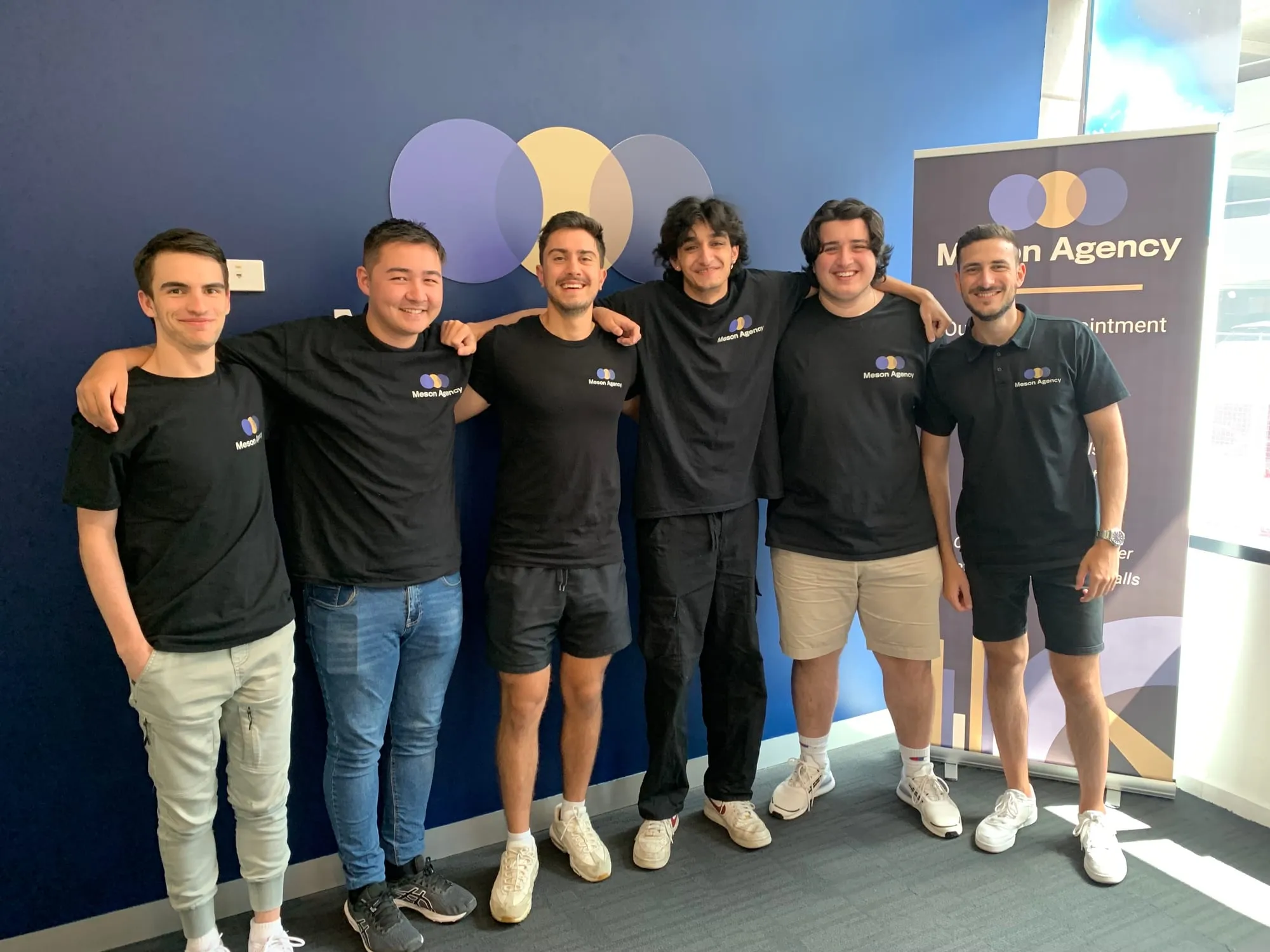 The Meson team together at the South Yarra office